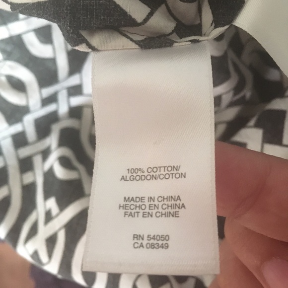 Jones Wear Petite XL tunic top in black and White - Picture 6 of 7